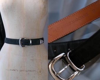Vintage 80s Norma Kamali Lipstick Red Leather Belt W  display picture 2