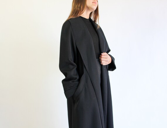 Vintage 90s Does 40s Jones New York Black Gabardin
