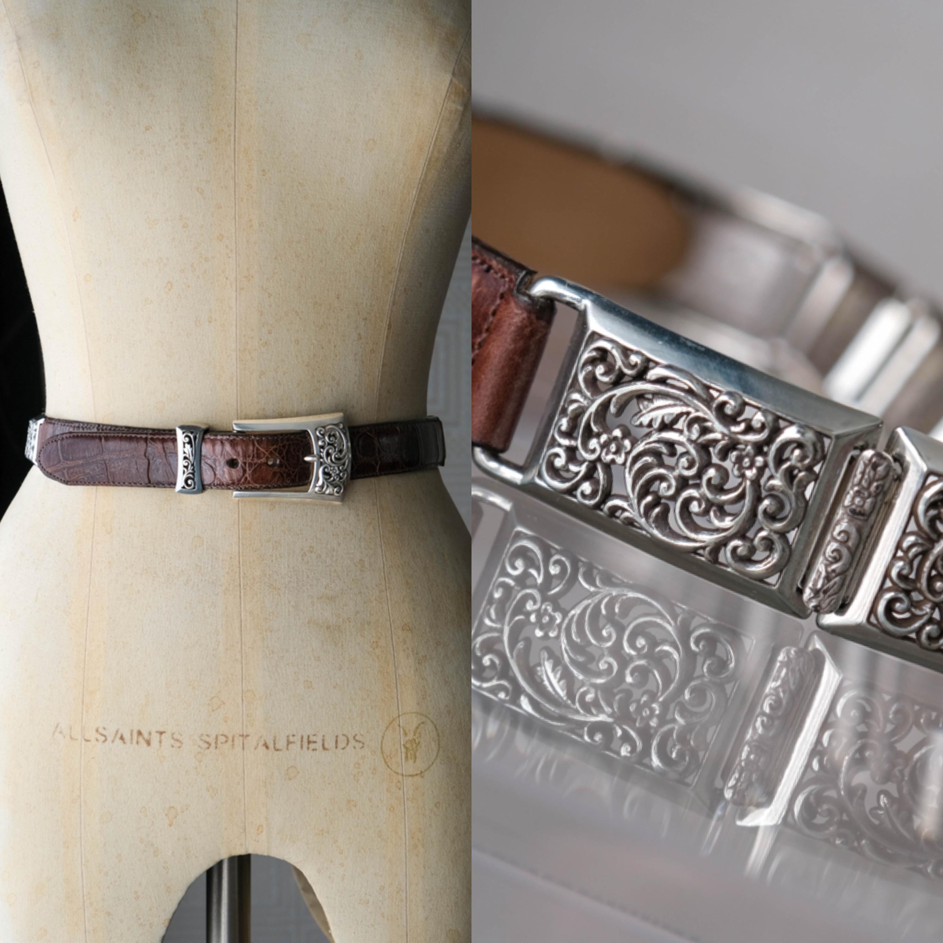 Silver Filigree Belt Vintage - Etsy display picture 1