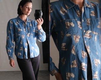 LIZ claiborne vintage shirt ヴィンテージ 綿 シャツ il_fullxfull.5263745834_ef99.jpg