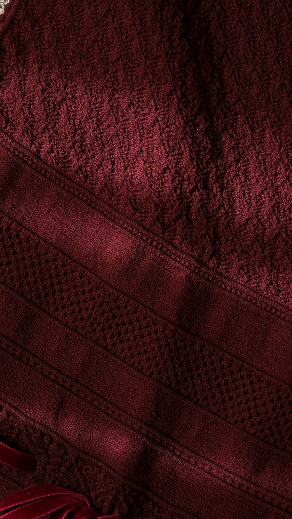 Vintage VALENTINO Merlot Knit Turtleneck Sweater … - image 8