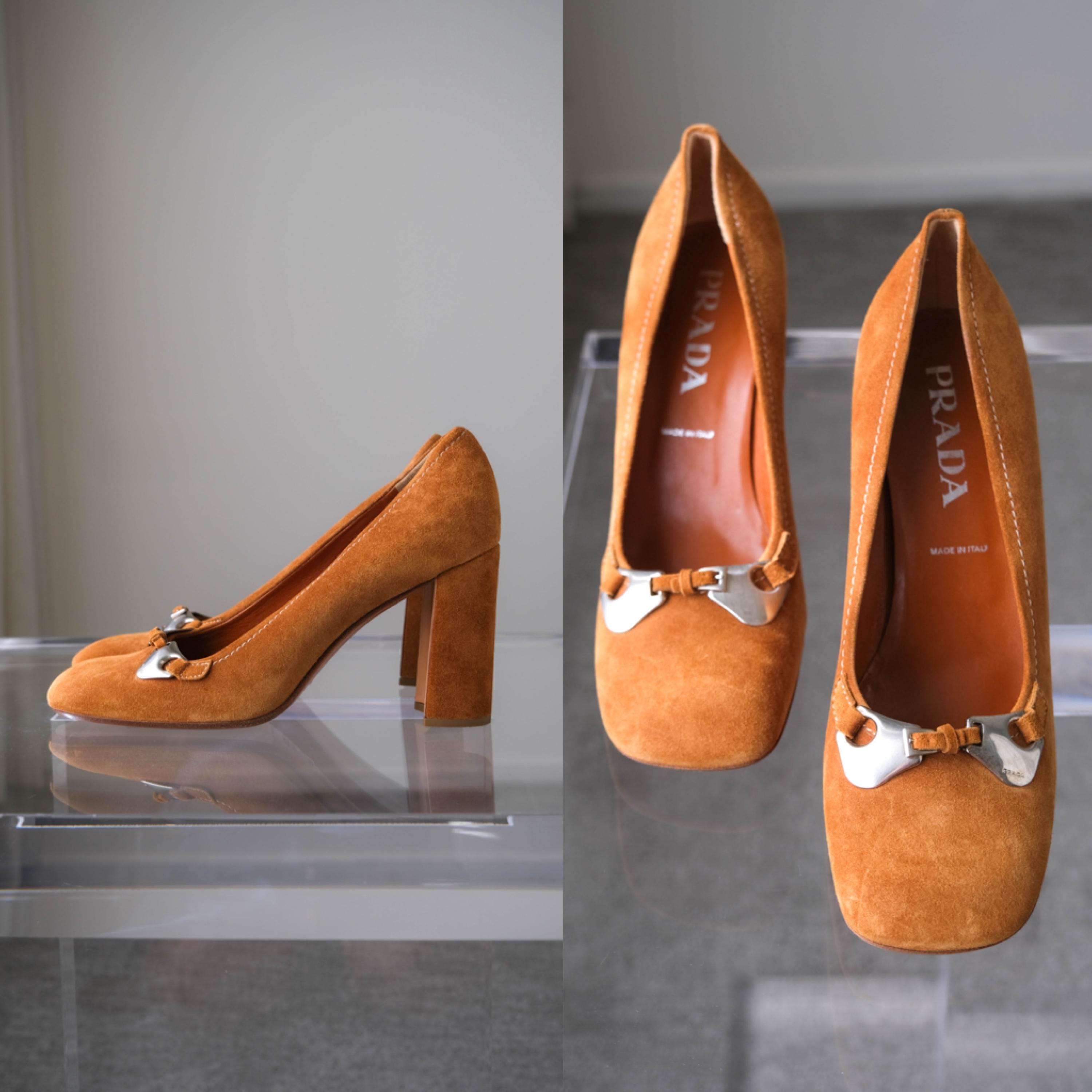 Prada Vintage Square Toe - Etsy