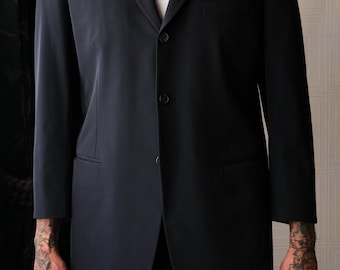 スーツ 1996aw prada jacket&slacks black(52) Prada - 1996 Pantsuit – Gallery213