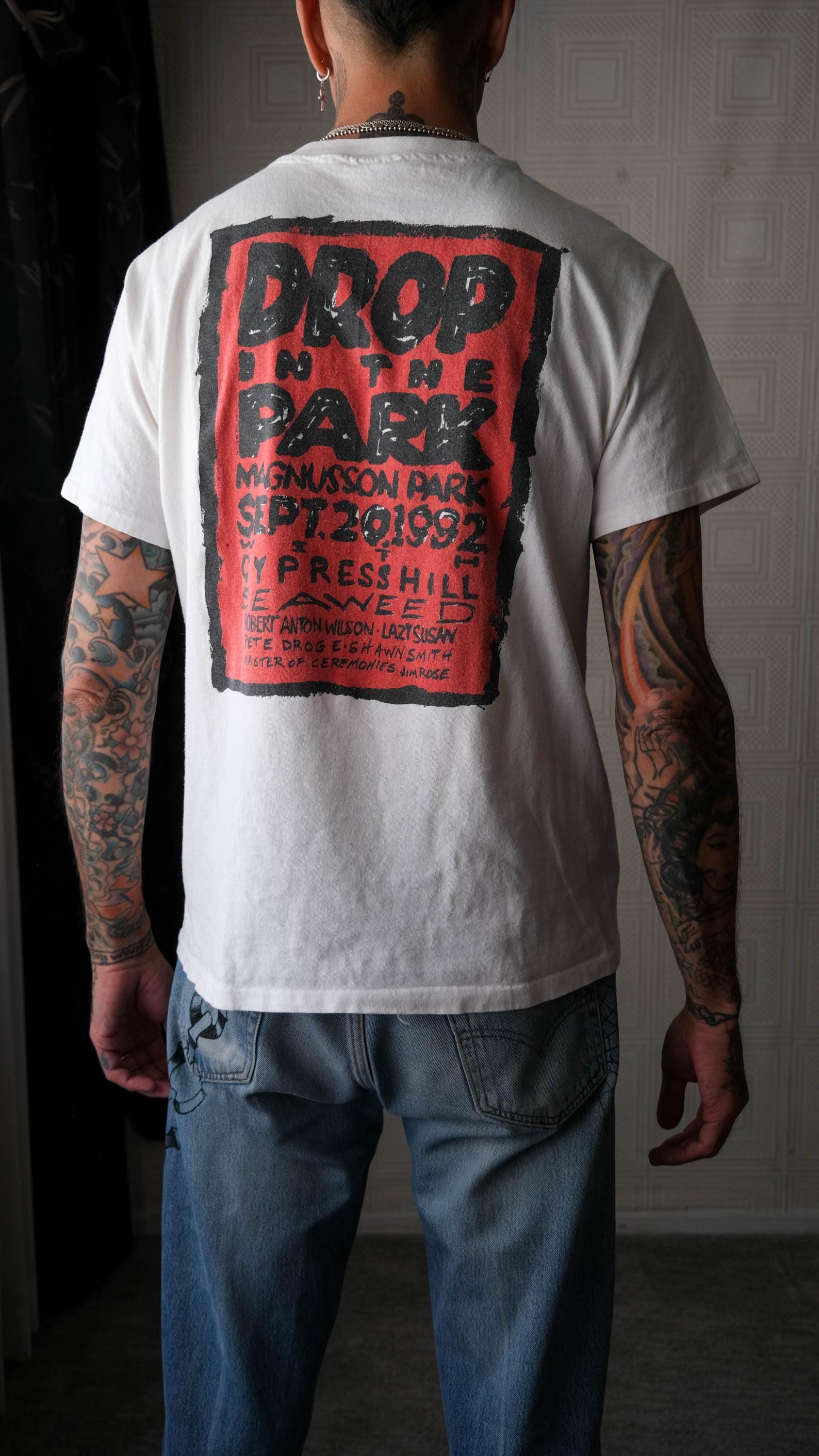 90s PEARL JAM drop in the park Tシャツ usa製 deadstock 1992 pearl jam drop in the park t shirt