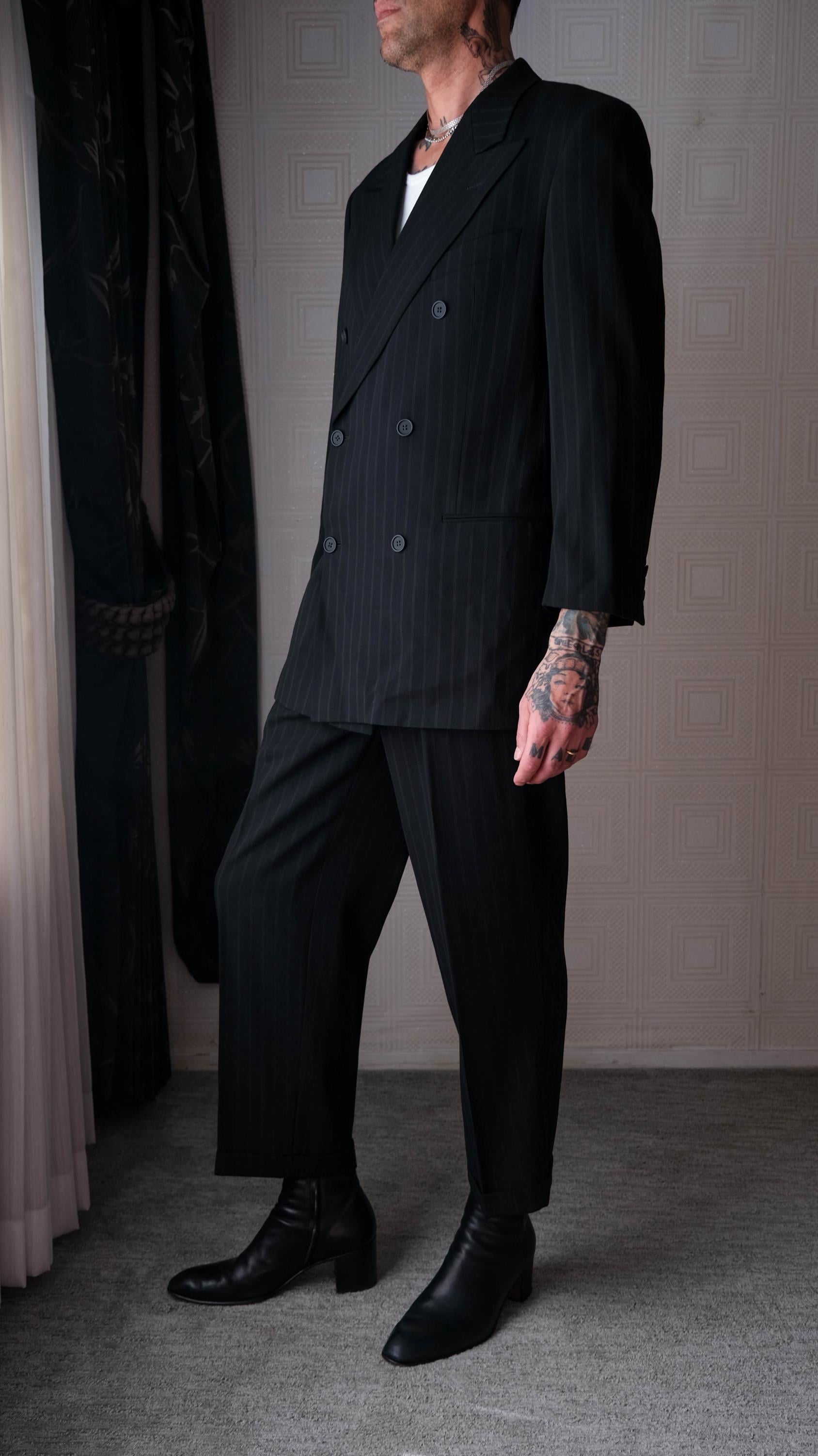 Vintage 90s GIORGIO ARMANI Le Collezioni Black & Copper Shadow