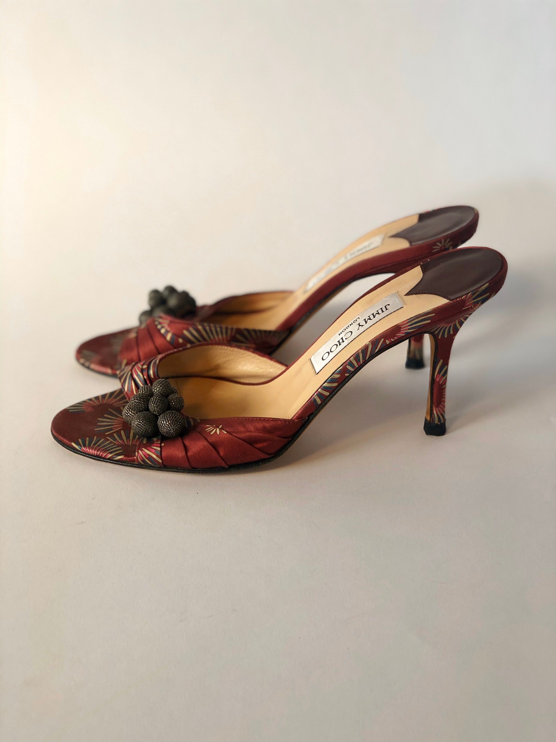 jimmy choo satin sandals