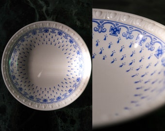 Vintage Copeland Spode Spades Ermine Blue Bowl | Jewelry Bowl, Bohemian Decor, Rustic Home, English Plateware, Centerpiece | Treasure Makeup