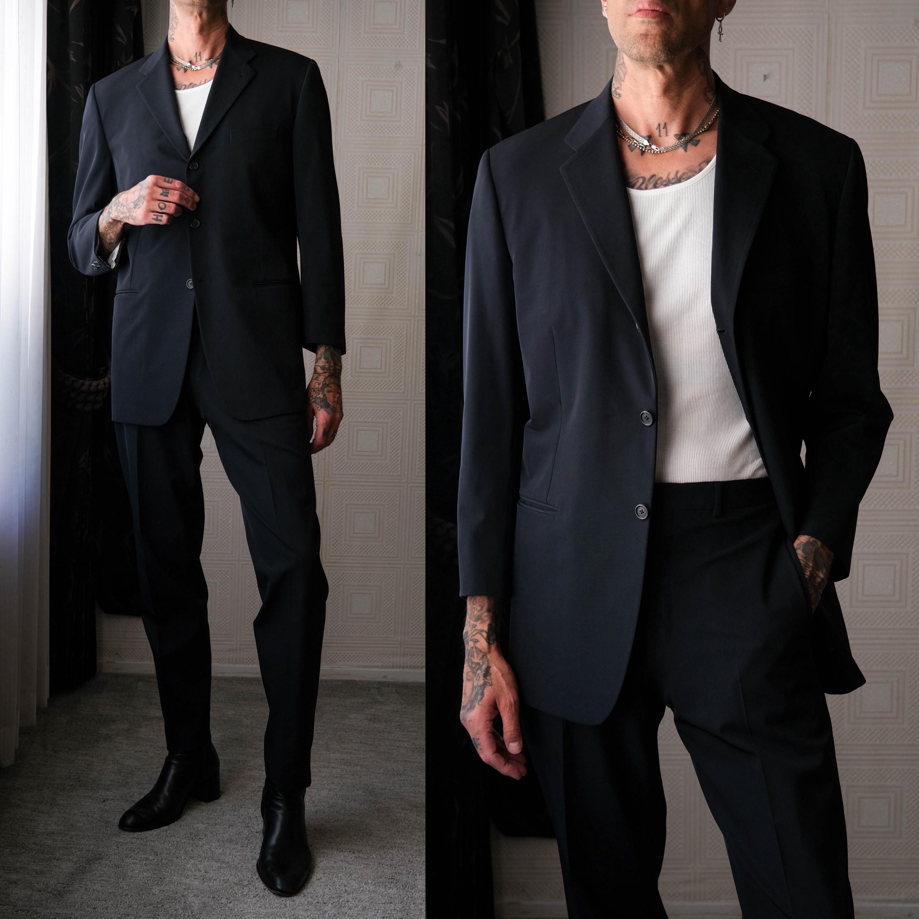 スーツ PRADA 22ss archive wide slacks Black Cotton pants | PRADA