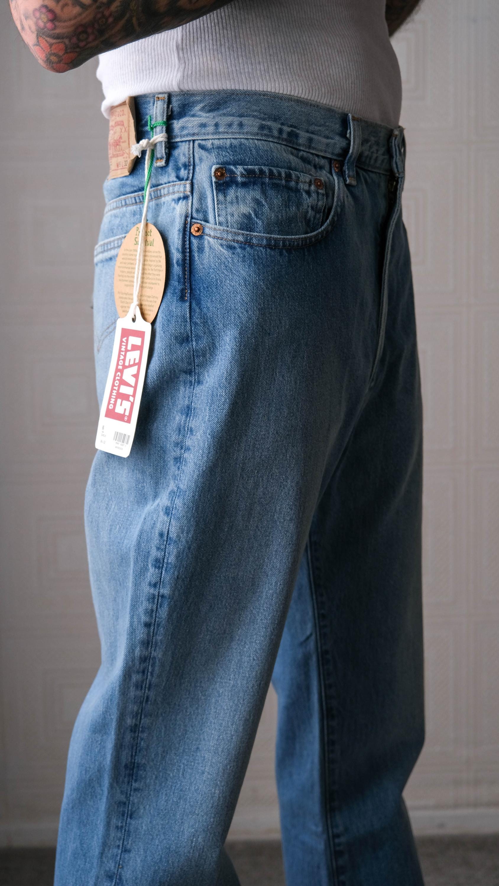 Vintage LEVIS LVC 1970s 517 Project Survival Medium Light Wash 