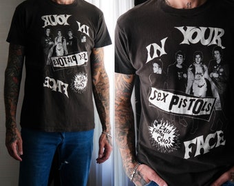 Vintage 90s Sex Pistols Cash From Chaos Single Stitch Portrait Tee