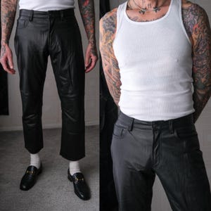 Gap Leather Pants - Etsy