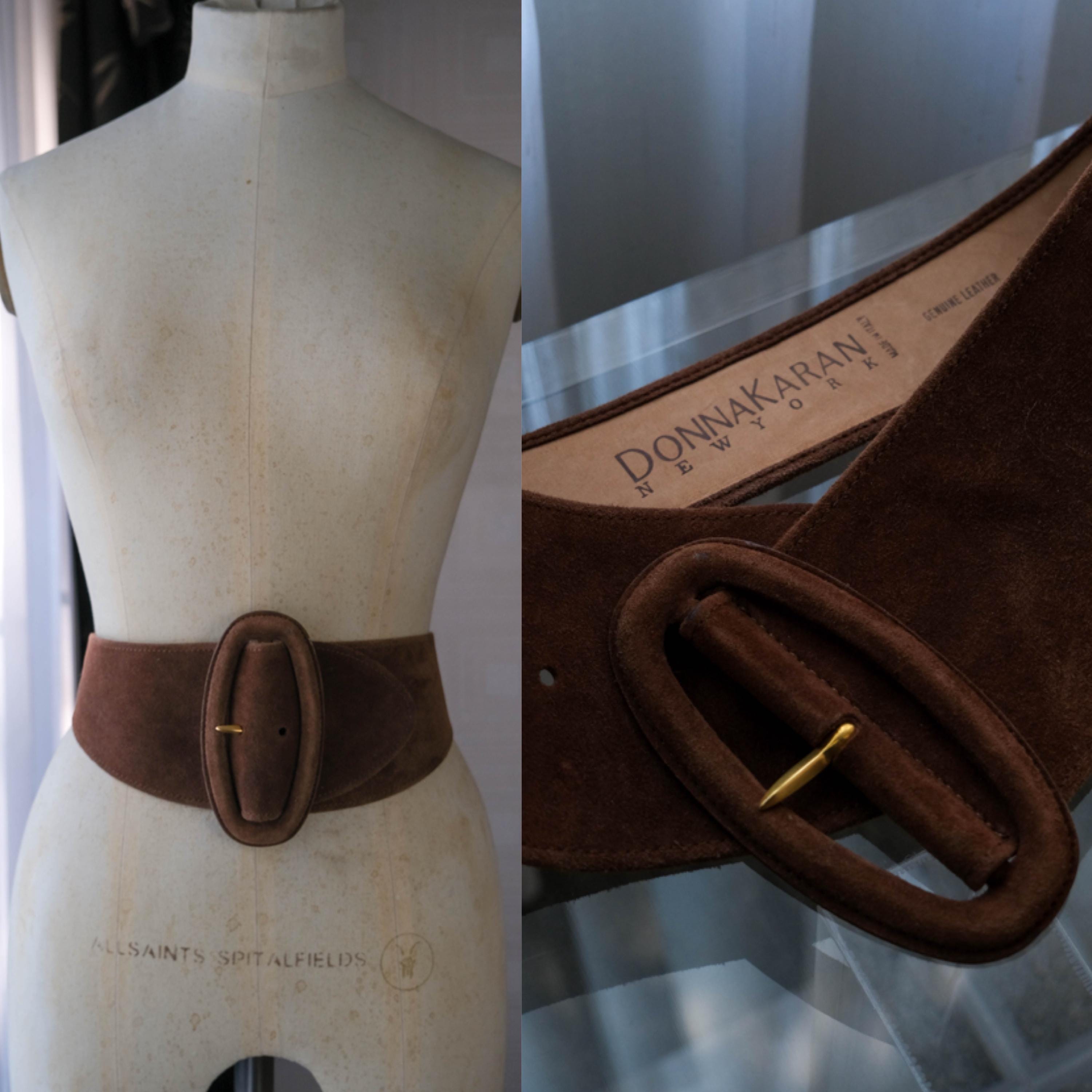 Donna Karan Suede Belt - Etsy