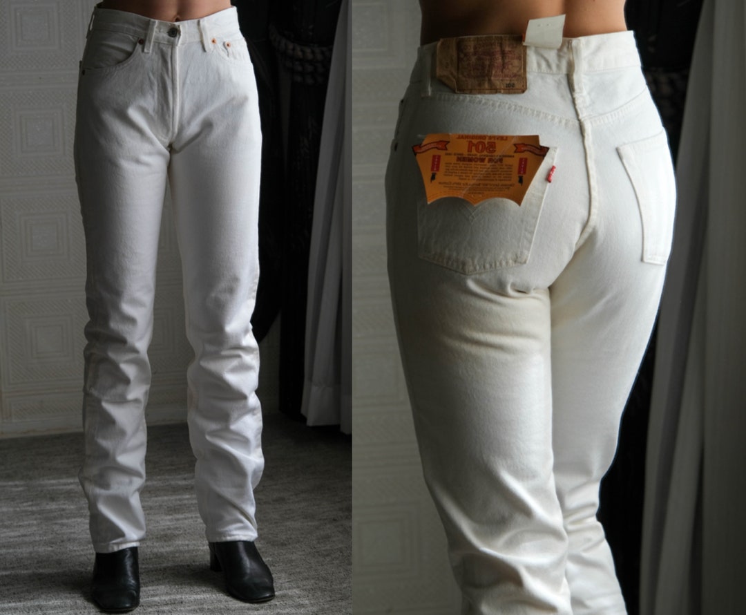 Vintage 90s LEVIS White Wash 501 