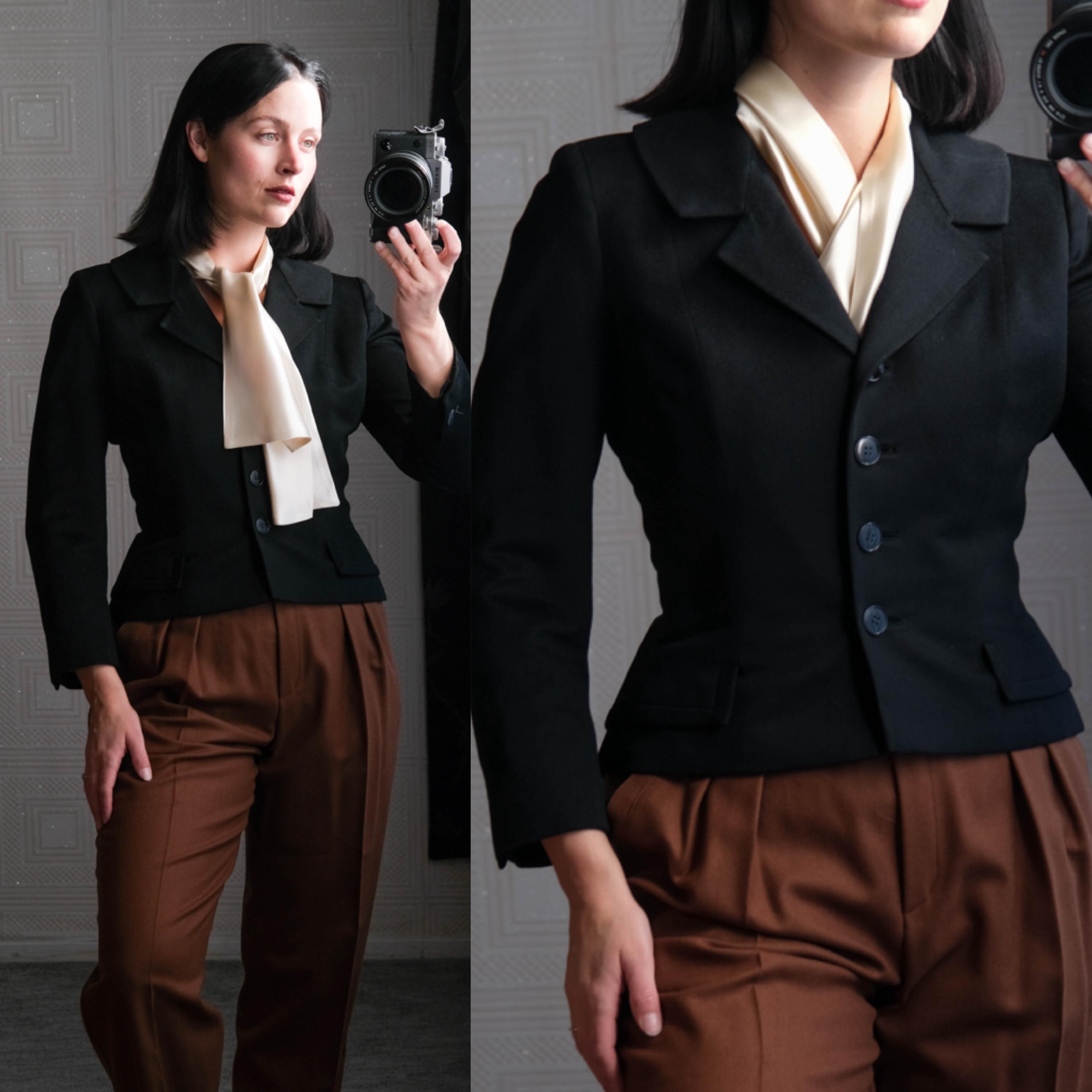 Vintage des années 40 Manor Bourne costumes écharpe