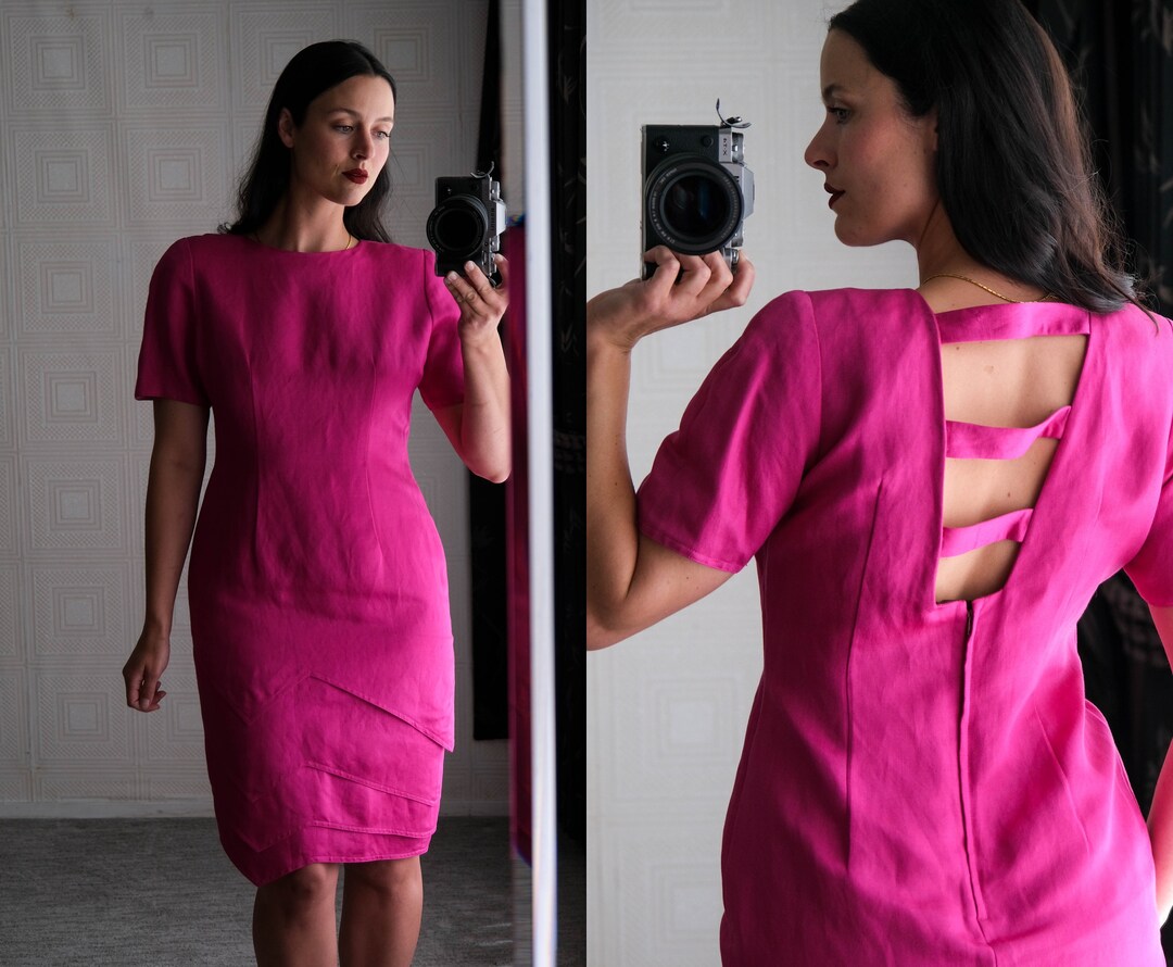 80’s Fuchsia Two Piece Skirt Set by Darcy main image 1