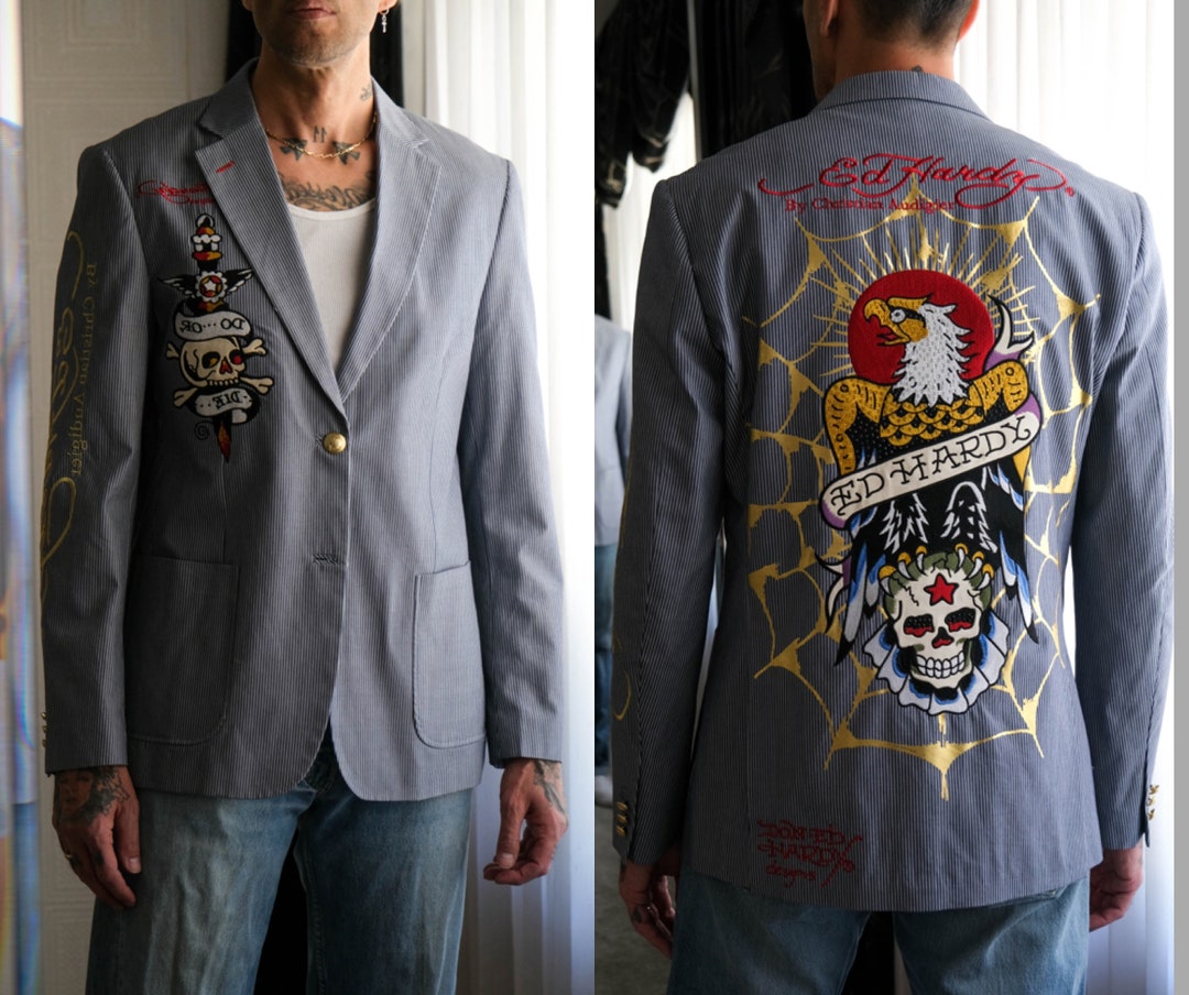 Vintage Ed Hardy by Christian Audigier Hickory Striped
