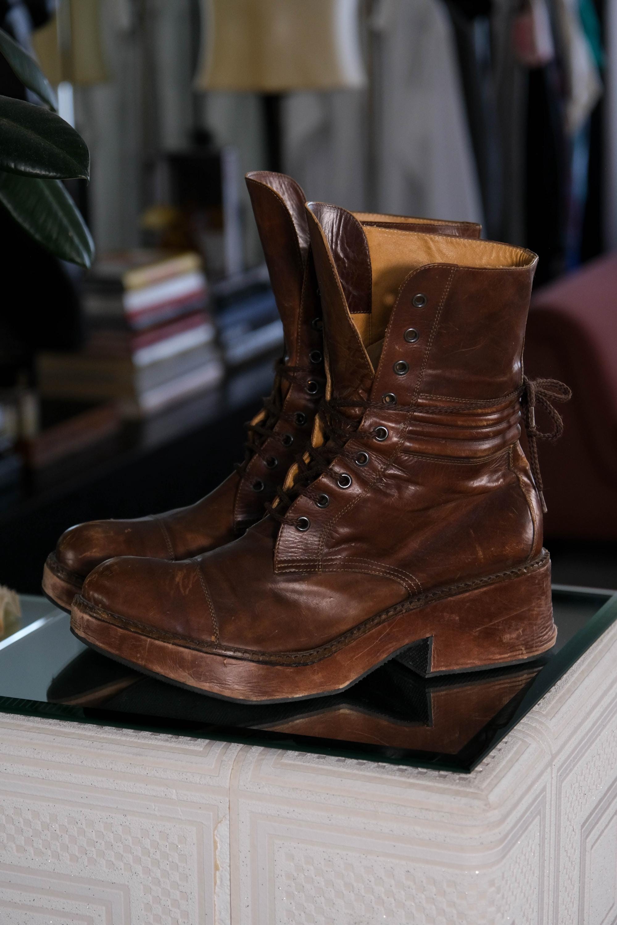 Boots Jean Paul Shoes Vintage 90s Jean Paul Gaultier 1998 Brown