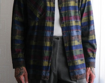 Vintage 80s MISSONI for Neiman Marcus Zig Zag Stripe & Plaid