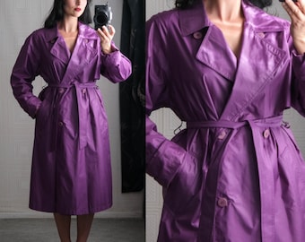 Vintage 90s SANYO Tokyo New York Olive Green Minimalist Mac Trench