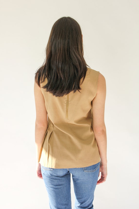 Vintage Marni Champagne Sleeveless blouse | desig… - image 4