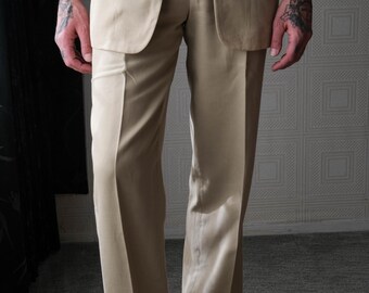 Old Armani Collezioni Linen Slacks Vintage 90s Giorgio Armani Le