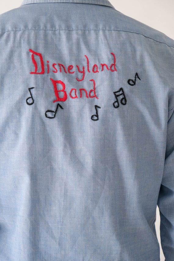 Vintage 70s Disneyland Band Chainstitch Chambray … - image 9