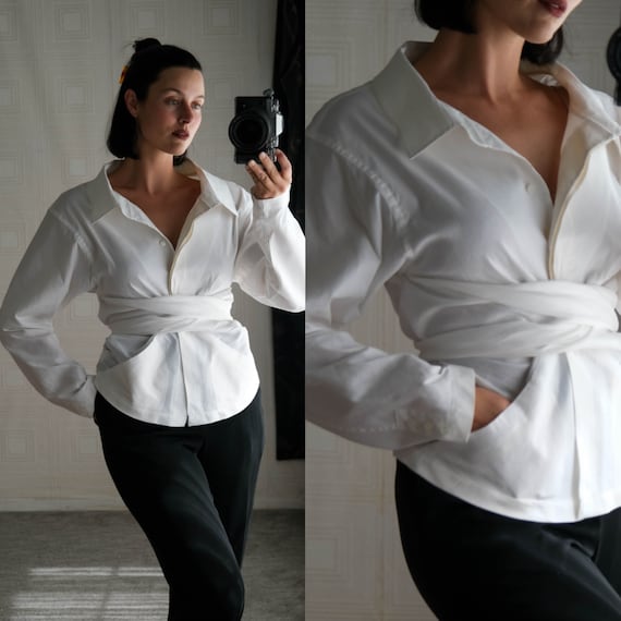 dkny wrap top