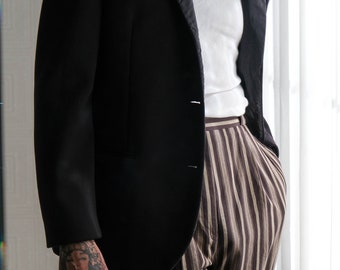 21SS｜3点セットアップ｜46｜Giorgio Armani GIORGIO ARMANI Black Stretch Unstructured Three Button
