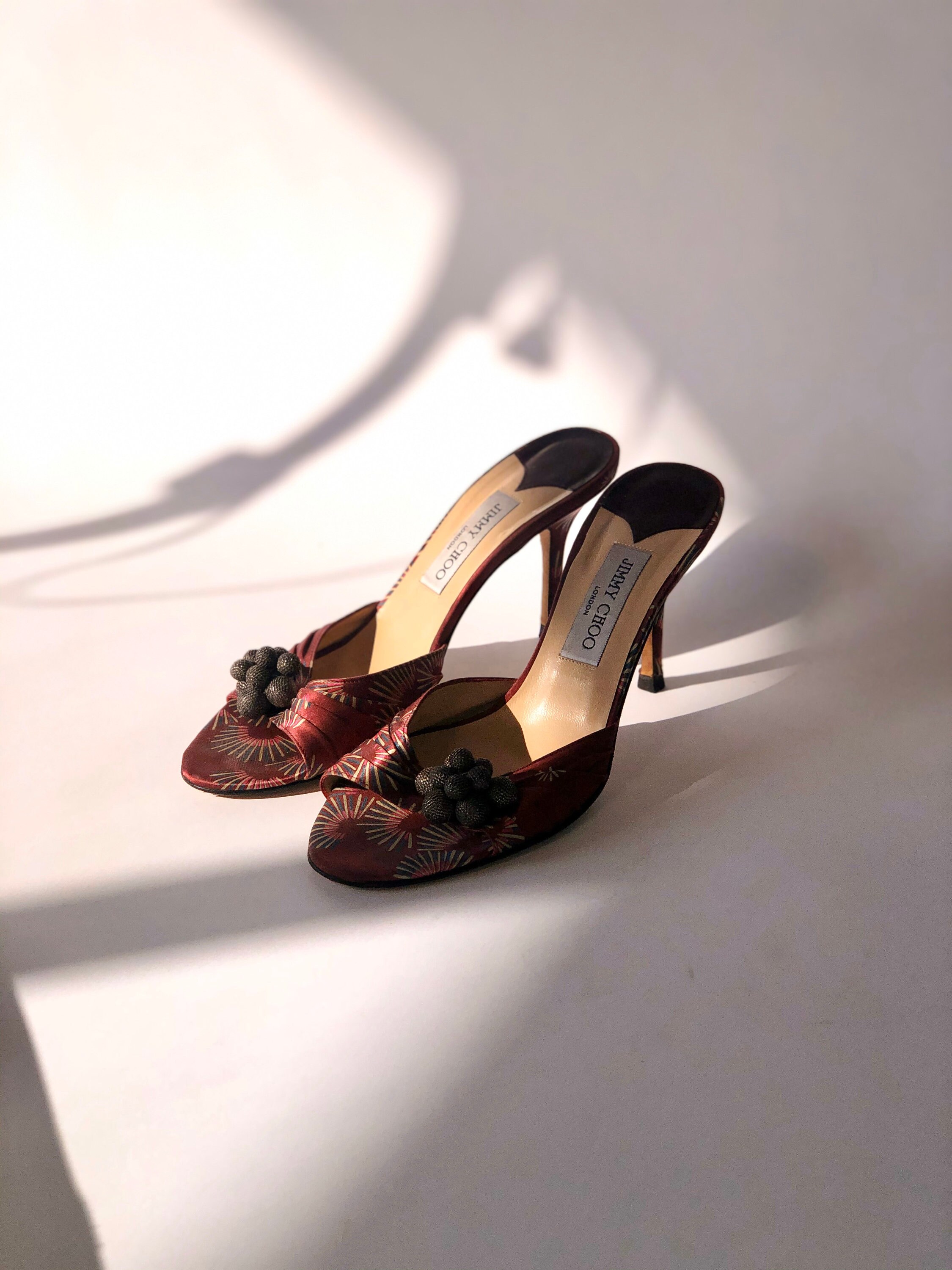 jimmy choo satin sandals
