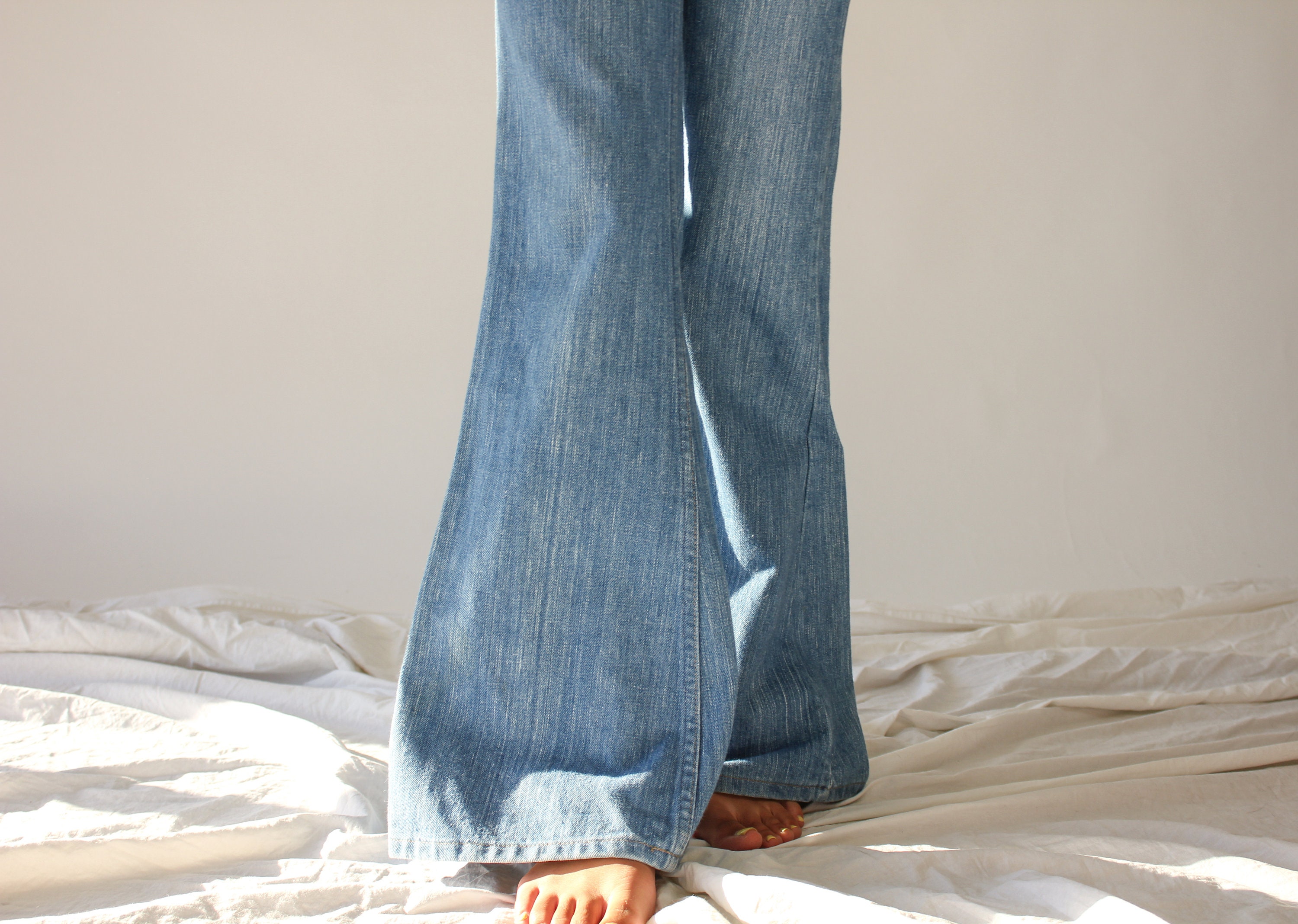 Vintage 70s Levis 684 Orange Tab High Waisted Bellbottom Jeans - Etsy