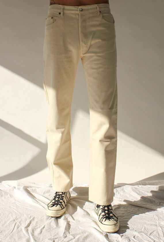 Vintage 80s 90s Levis 501 off White 