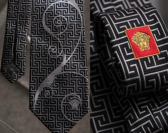 Vintage 90s POLO Ralph Lauren Black Caldwell Silk & Linen Loop