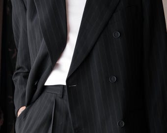 90年代ヴィンテージ GIORGIO ARMANI Le Collezioni ブラック＆カッパー