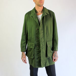 Vintage 60s Swedish C48 Olive Green Field Coat Military Parka - Etsy