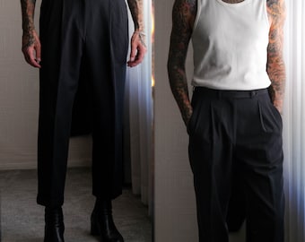 Vintage 90s GIORGIO ARMANI A Milano Borgonuovo 21 Charcoal Vintage 90s GIORGIO ARMANI A Milano Borgonuovo 21 Charcoal