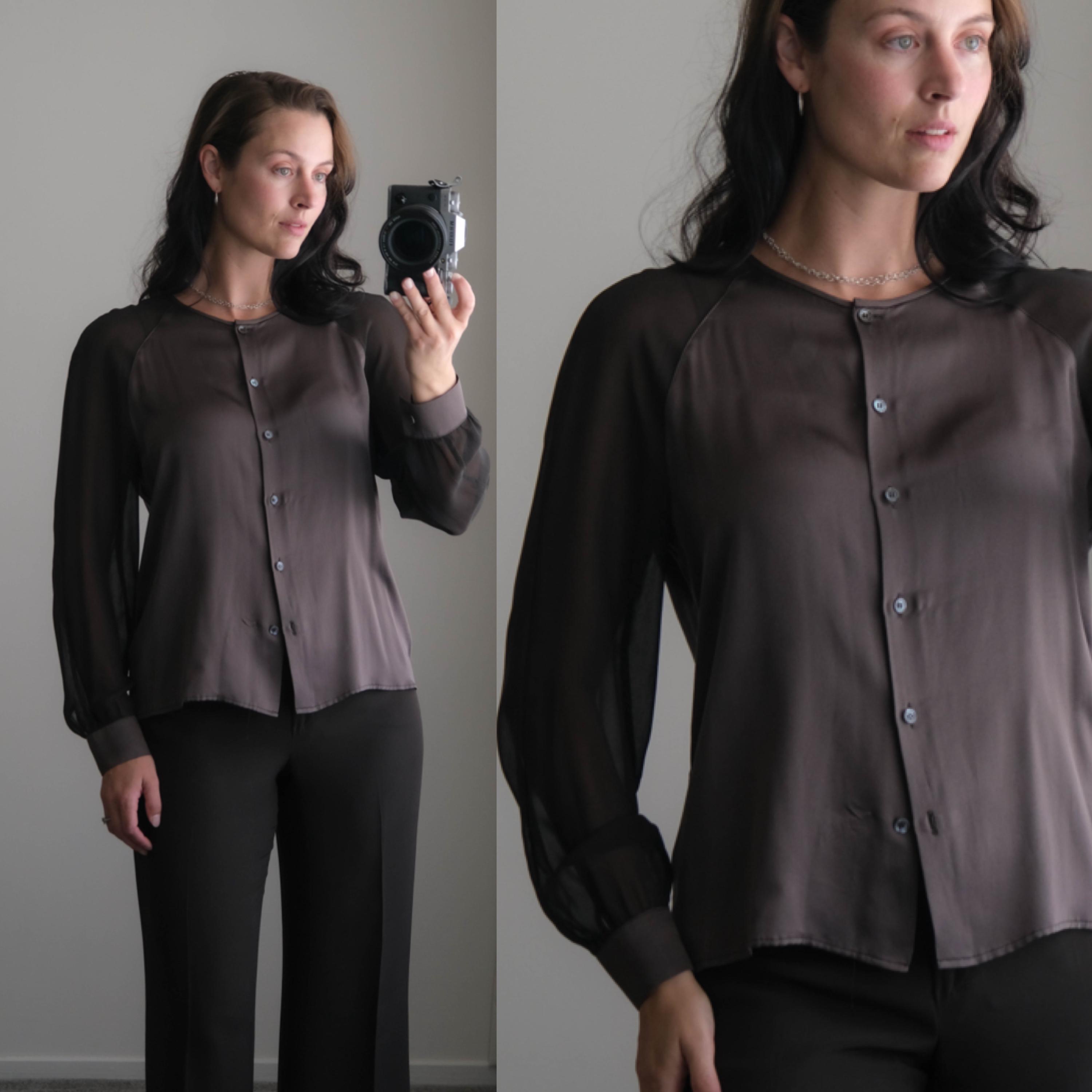 Giorgio Armani Silk Blouse - Etsy
