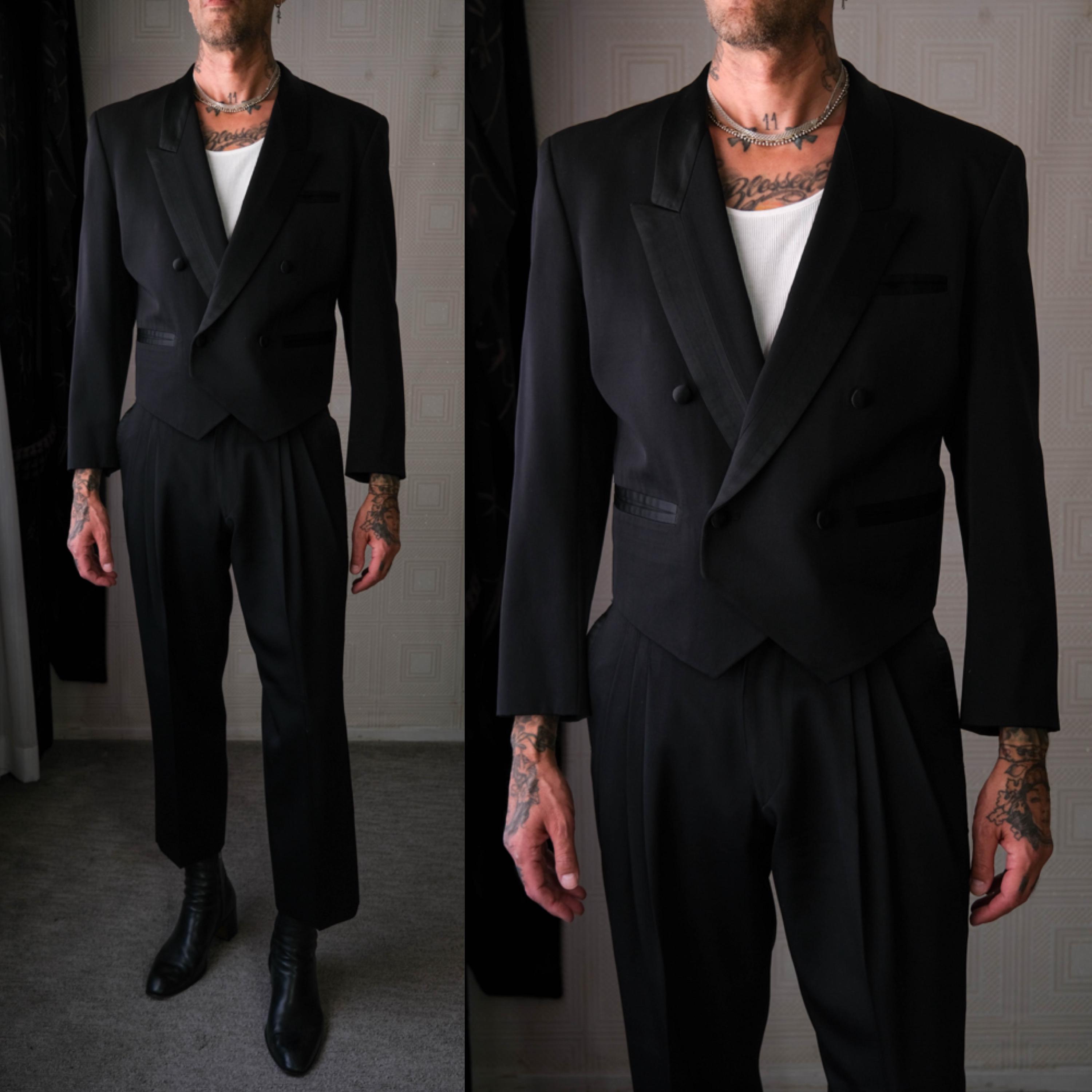 KENZO♢’80 レトロウール♢ジャケット（黒）♡ヴィンテージ 80s Kenzo Suit - Etsy