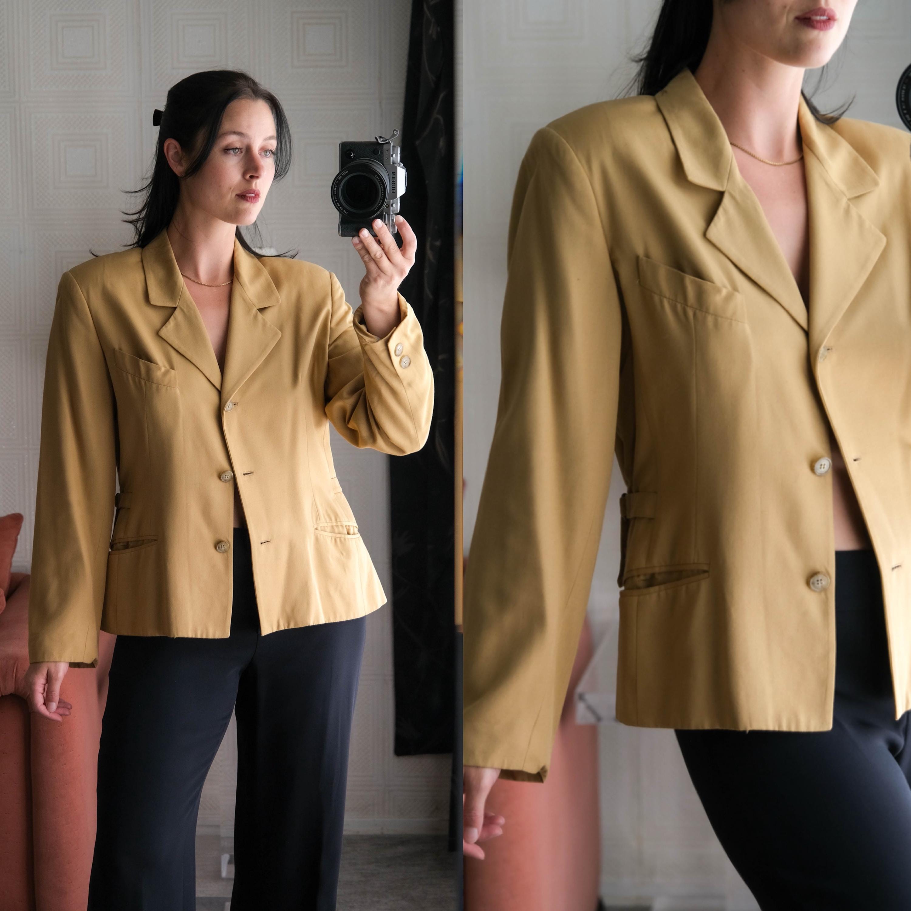 ジャケット・アウター 80s 90s ITALY silk linen blazer EURO 80s 90s ITALY silk linen blazer EURO 80s Silk Blazer - Etsy