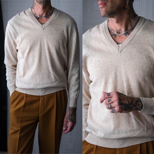 90s- ZEGNA wool Vneck sweater