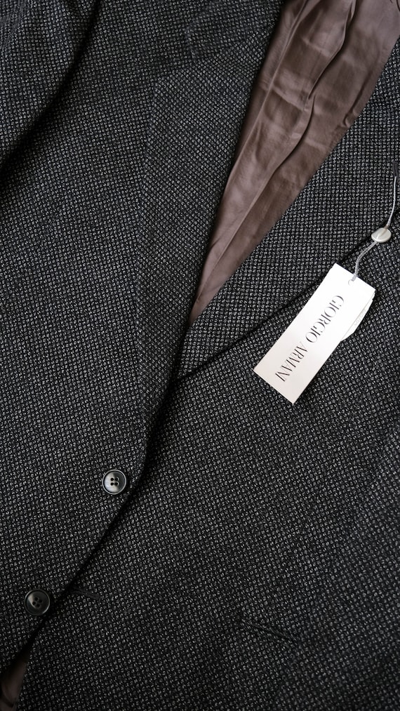 Giorgio Armani Birdseye Virgin Wool Suit in Grey for Men | Lyst UK