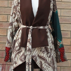 African print Dress, Ankara Coat, African print Jacket