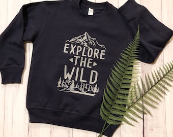 NEW!! EXPLORE the WILD/Navy/Sweatshirts/Toddler Size