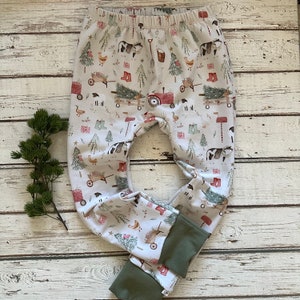 NEW! Christmas on the Farm/Pacific Style/Infant Leggings/Toddler Leggings