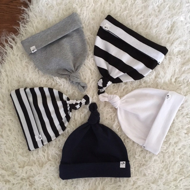 Newborn Top Knot Hat Etsy