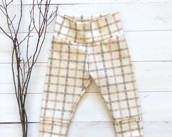 NEW! Autumn Tartan/Soft Waist/Newborn Outfit/Bring Home Outfit/Toddler Joggers