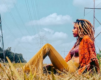 Velvet Bell Bottoms high waist flares festival ropa verde oscuro terciopelo sólido pantalones elásticos hippie Boho Festival usar tight high rise