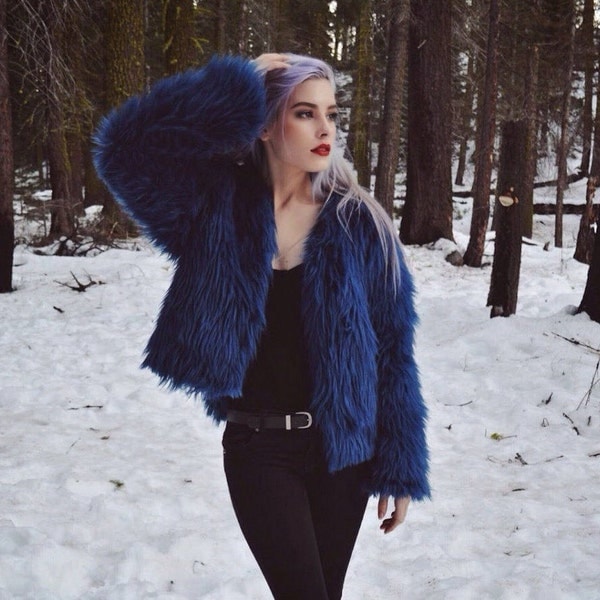 Faux Fur Shaggy Coat