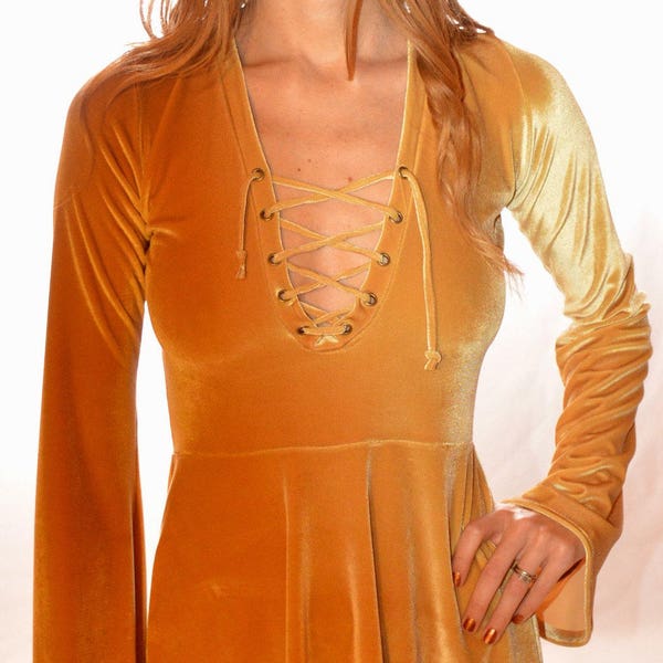 Bell Sleeve Dress L