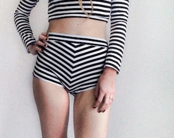 High Waist Striped Panty