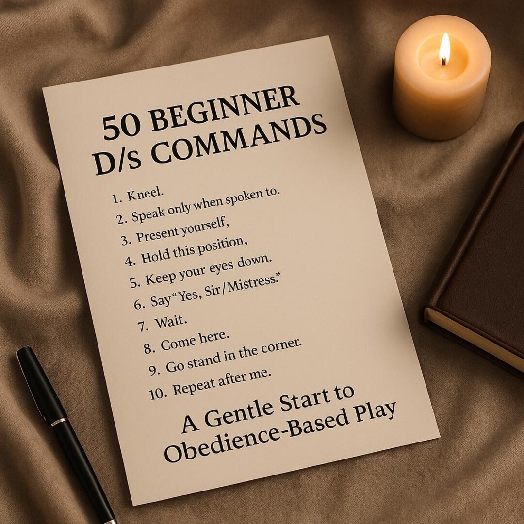 Beginner D/s Commands PDF – Obedience Task List for BDSM Training ...